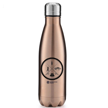 Fishing Vintage v2' Stainless Steel Water Bottle